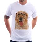 Camiseta Golden Retriever de Óculos - Foca na Moda Camiseta Golden Retriever de Óculos - Foca na Moda