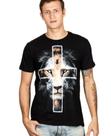 Camiseta gospel cristã leão cruz pecado zero