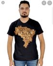 Camiseta gospel cristã mapa pecado zero