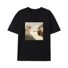 Camiseta Gráfica Engraçada Para Adultos Com Paródia De Criação De Gatos, Casual, Gola Redonda, Manga