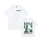 Camiseta Gráfica Oversized Y2K Hip Hop Masculina Frank Retro Ocean Album Unissex Roupa De Moda Blond