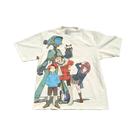Camiseta Gráfica Vintage Oversize Com Estampa De Anime De Verão, Manga Curta, 200g, Especial Para