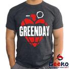 Camiseta Green Day 100% Algodão Punk Rock Geeko