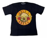 Camiseta Guns N' Roses Preta Logo Banda De Rock Mr195 BM