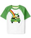 Camiseta Gymboree Little Leprechaun bordada para meninos de 6 anos Camiseta Gymboree Little Leprechaun bordada para meninos de 6 anos