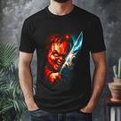 Camiseta Halloween Adulta Chucky Boneco De Terror Algodao