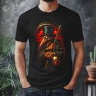 Camiseta Halloween Adulta Corvo Noturno De Chapeu Algodao