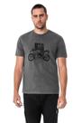 Camiseta Hangar 33 Estonada Motorcycle Cinza