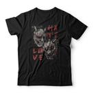 Camiseta Hannya Hate Love Studio Geek Camiseta Hannya Hate Love Studio Geek
