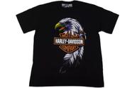 Camiseta Harley Davidson Águia Logo Moto Clube Motocicleta Blusa Adulto Plus Size Mr291 Camiseta Harley Davidson Águia Logo Moto Clube Motocicleta Blusa Adulto Plus Size Mr291