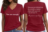 Camiseta HDDXYF You are Enough Mental Health Awareness Wine Camiseta HDDXYF You are Enough Mental Health Awareness Wine