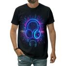 Camiseta Headphone Bass Música Poder Beat Frequência