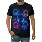 Camiseta Headphone Dj Música Eletrônica Som Estilo