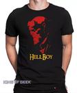 Camiseta Hellboy Filme Camisa Geek Série Blusa Preta Algodão Camiseta Hellboy Filme Camisa Geek Série Blusa Preta Algodão