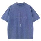 Camiseta Hiehiety Boys Christian Jesus God Bible azul 11-12 anos