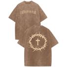 Camiseta Hiehiety Faith Over Fear Christian para café masculino