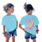 Camiseta Hiehiety Girls Christian Flower Graphics, de 5 a 6 anos
