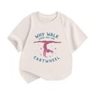 Camiseta Hiehiety Girls Gymnastics Why Walk When Cartwheel 7-8Y
