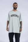 Camiseta hocks adulto promo logo letter - azul