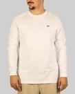 Camiseta Hocks Manga Longa Logo Bordado - Branca