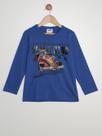 Camiseta Hot wheels Infantil Para Menino - AZUL
