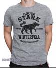 Camiseta House Stark Game Of Thrones Jon Snow Camisa Geek Camiseta House Stark Game Of Thrones Jon Snow Camisa Geek