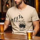 Camiseta Humor Sexta Feira Cerveja Evolução Semana Conforto Camisa Estilo Casual Algodão Premium