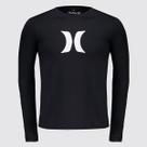 Camiseta Hurley Icon I Manga Longa Preta