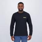 Camiseta Hurley Manga Longa Puff Preta