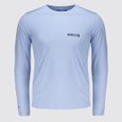 Camiseta Hurley Sticker I Manga Longa Azul