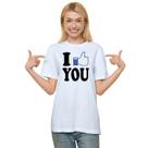 Camiseta I Like You Gosto de Você Camisa Personalizada Blusa Adulto Algodão com Poliéster