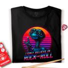 Camiseta I Only Believe in Rock and Roll - Adulto - Mangas Curtas - Preta Premium