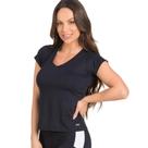Camiseta iduna manga curta feminino ref:idu348