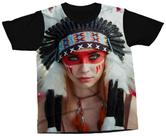 Camiseta Índia Camisa Indígena Tribal Camiseta Índia Camisa Indígena Tribal