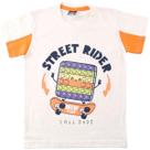 Camiseta Infantil 1Bigo Street Rider cor Creme Camiseta Infantil 1Bigo Street Rider cor Creme