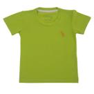 Camiseta Infantil 4 ao 8 Básica Manga Curta com Bordado