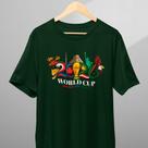 Camiseta Infantil Adulto Copa do Mundo 2026 Aguia Urso Onça Taça 100% Algodão Premium