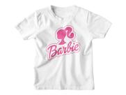 Camiseta Infantil Algodão Personalizada Barbie Kids