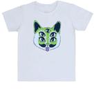Camiseta Infantil Alien Cat Gato Alienígena