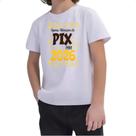 Camiseta Infantil Ano novo 2026 apenas PIX