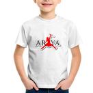 Camiseta Infantil Arya Stark Killing the Night King - Foca na Moda Camiseta Infantil Arya Stark Killing the Night King - Foca na Moda