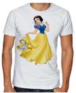 Camiseta Infantil até Plus Size Branca De Neve Princesa Da Maca