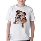 Camiseta Infantil até Plus Size Cachorro Bulldog Dog Camiseta Infantil até Plus Size Cachorro Bulldog Dog