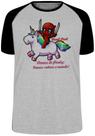 Camiseta Infantil até Plus Size Dead Pool E Unicornio Ponky