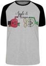 Camiseta Infantil até Plus Size Maca E Cebola Desenho Animado