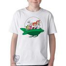 Camiseta Infantil até Plus Size Os Jetsons Nave