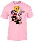 Camiseta Infantil até Plus Size Pernalonga Piu Piu Taz Mania Patolino Baby