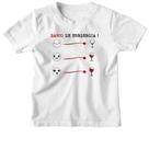 Camiseta Infantil Banco de energia vinho