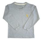 Camiseta Infantil Básica Manga Longa com Bordado Camiseta Infantil Básica Manga Longa com Bordado