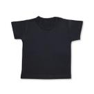 Camiseta Infantil Bebe Manga Curta P ao G Malha Azul Marinho Lisa Básica 100% Algodao Menina Menino